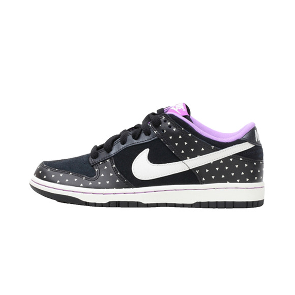 Nike Dunk Low Skinny Print Black White Purple Size 9 Womens 543241 030 • NEW